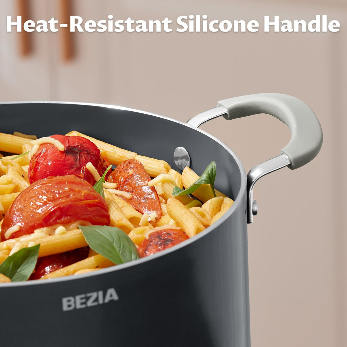 12QT Non Stick Ceramic Stock Pot with Lid J963