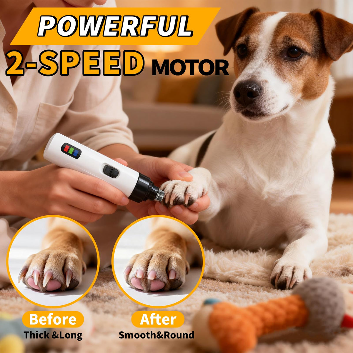 Dog Nail Grinder Rechargeable USB Charging J703