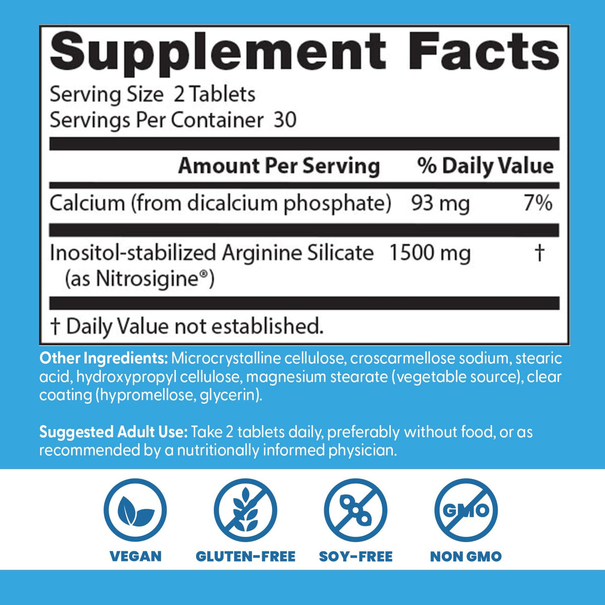 Arginine Complex 1500 mg 60 Tablets R97254