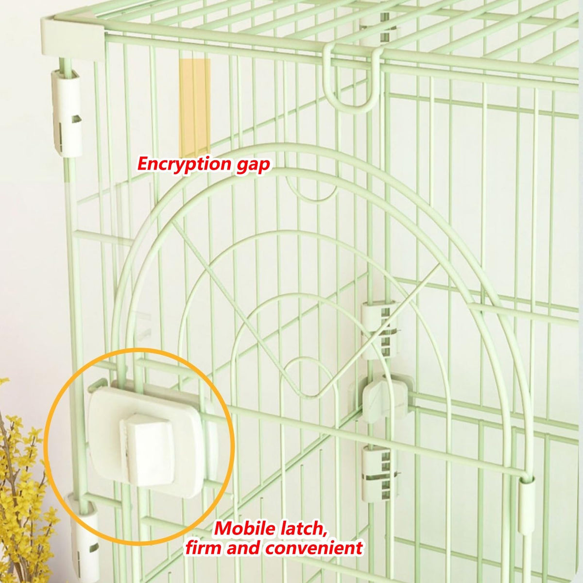 3/4-Tier Cat Cage Playpen with Hammock C919