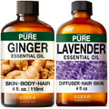 Ginger Hair Oil & Lavender Diffuser Essential Oil Set 2x4 fl oz M28548