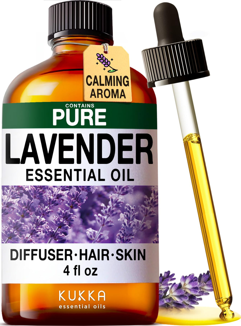 Ginger Hair Oil & Lavender Diffuser Essential Oil Set 2x4 fl oz M28548