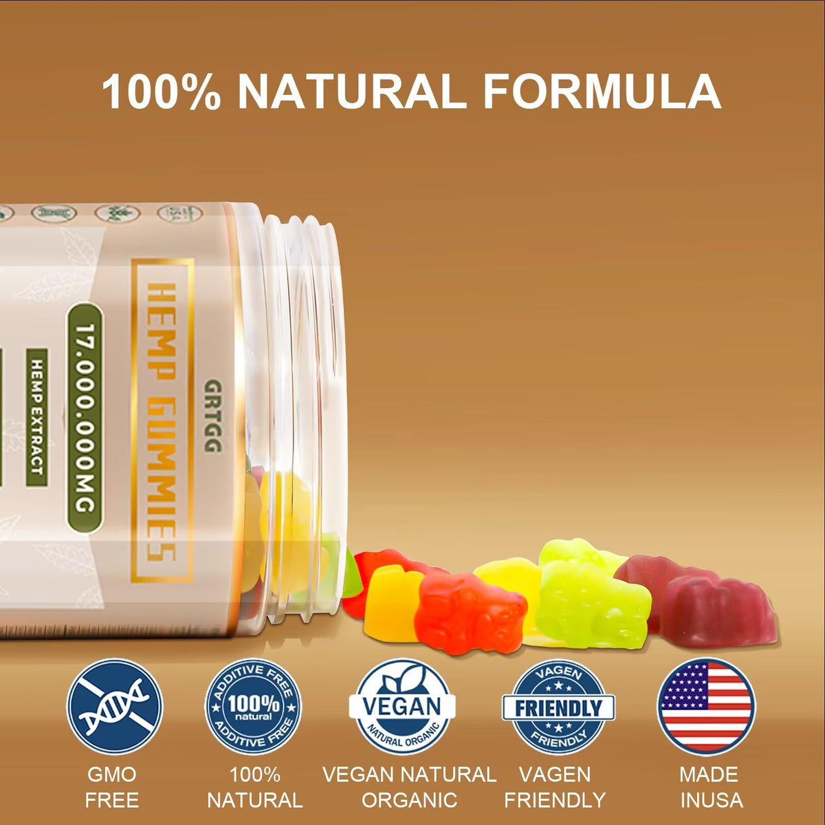 Assorted Fruit Flavors Hemp Gummies O532480