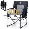 Portable Folding Camping Chair with Side Table, Black F784253