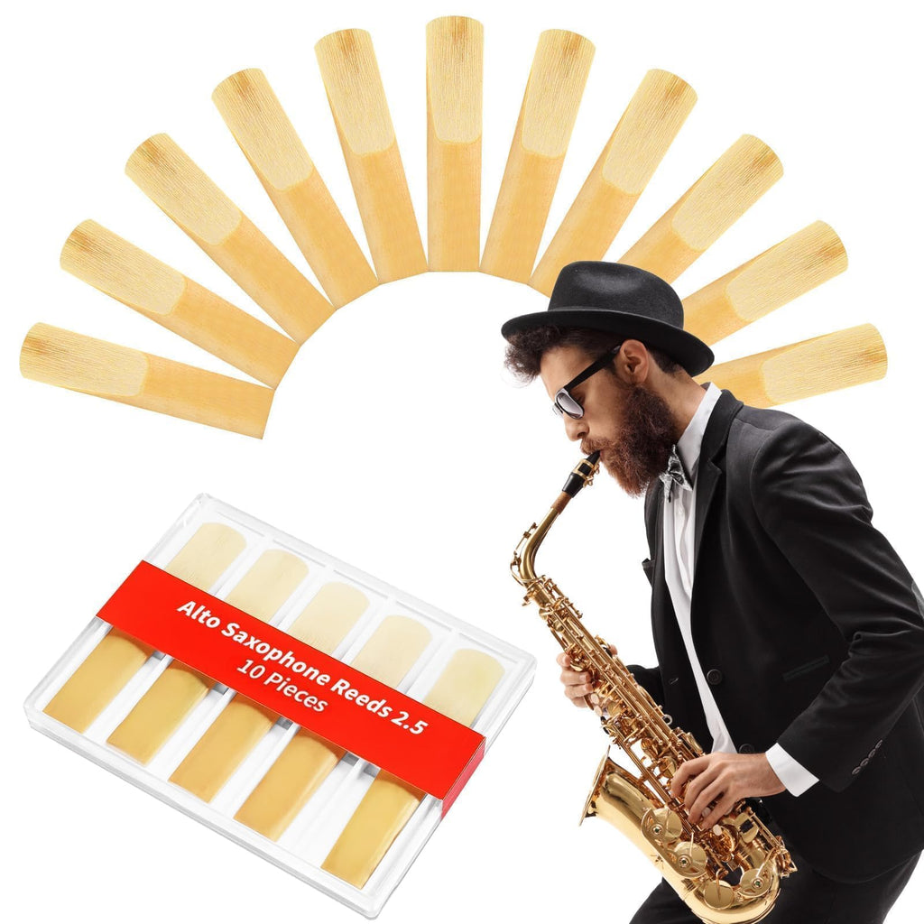 10 Pack Alto Saxophone Reeds 2.5 Strength Y4713