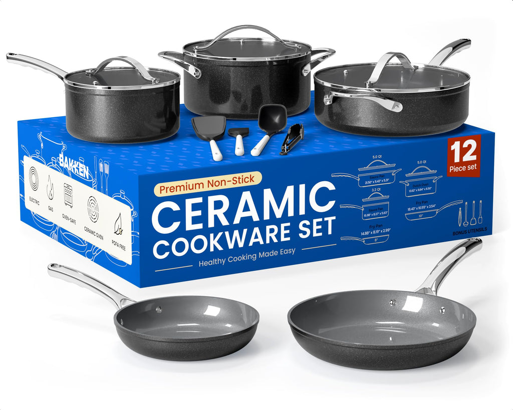 12-Piece Nonstick Ceramic Cookware Set T9714
