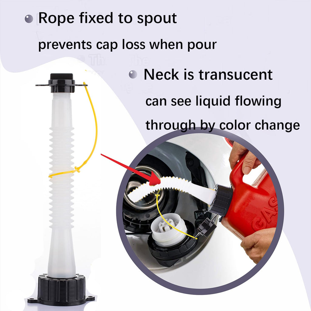 Gas Can Spout Replacement Kit with Flexible Pour Nozzle A848008