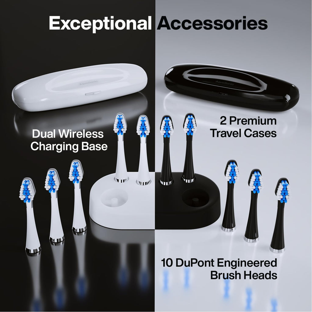 Electric Toothbrushes with 3 Modes and 10 Brush Heads J704076
