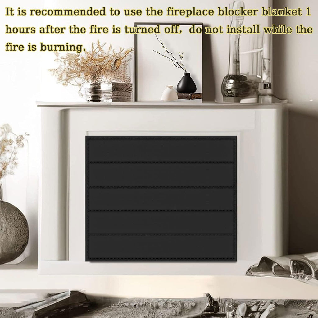 Magnetic Fireplace Cover 39"x32" Draft Stopper H217090
