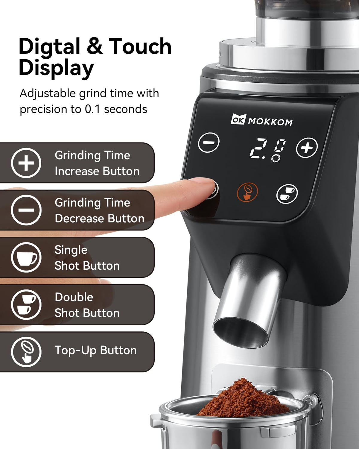 64mm Flat Burr Coffee Grinder I52058