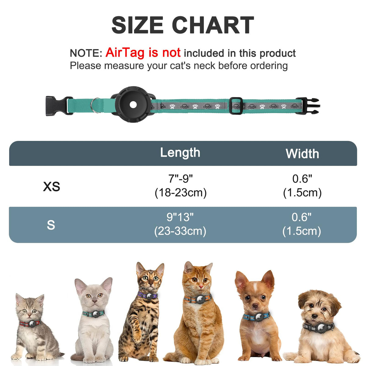 Reflective AirTag Cat Collar G85489