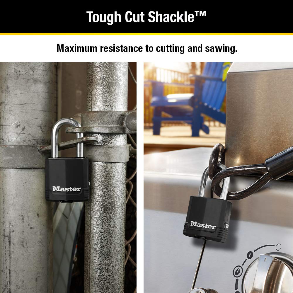 Heavy-Duty Keyed Outdoor Padlock 4-Pack I5457