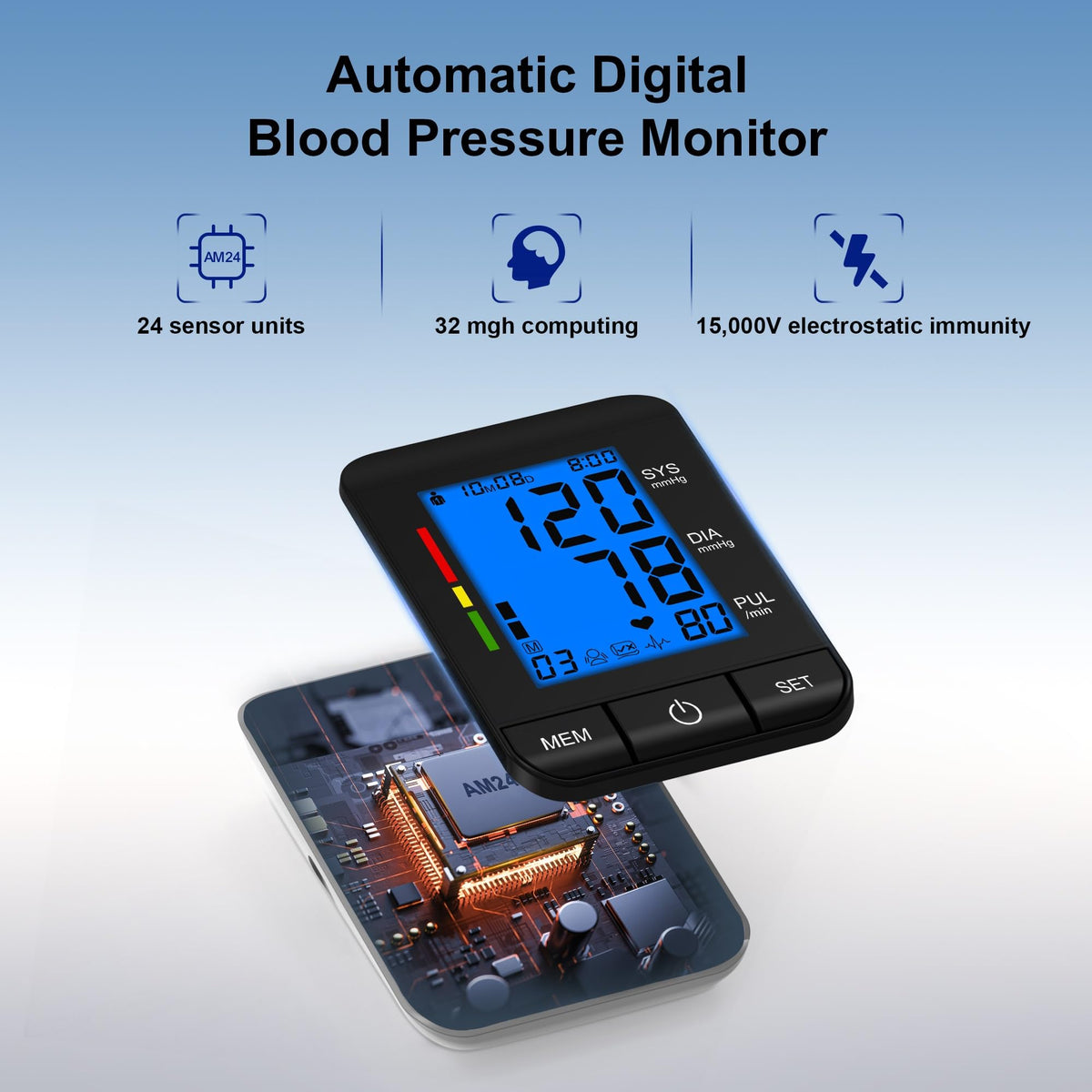 Automatic Upper Arm Blood Pressure Monitor H438515