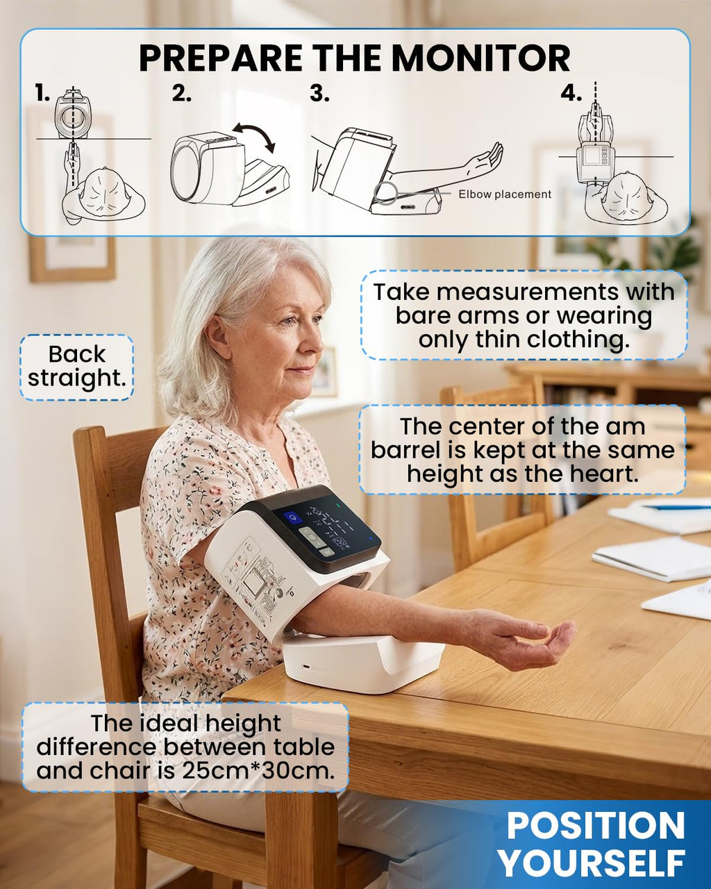 Blood Pressure Monitor Upper Arm W3341