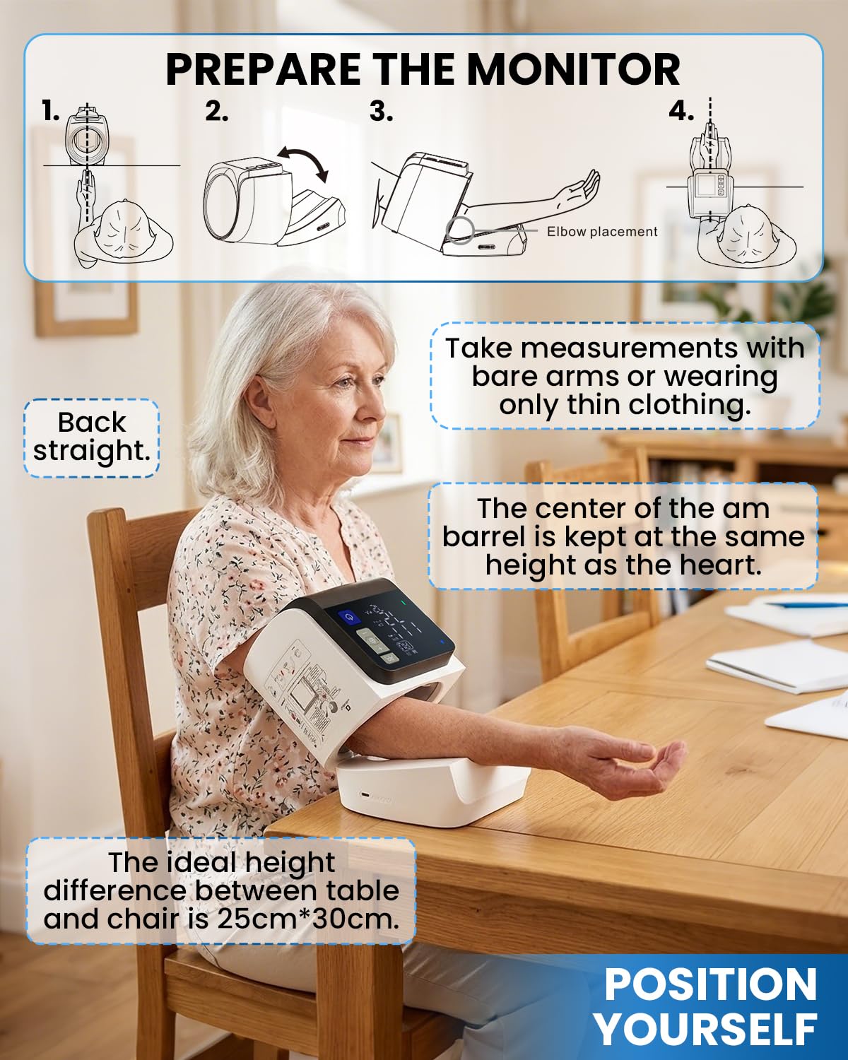 Blood Pressure Monitor Upper Arm W3341