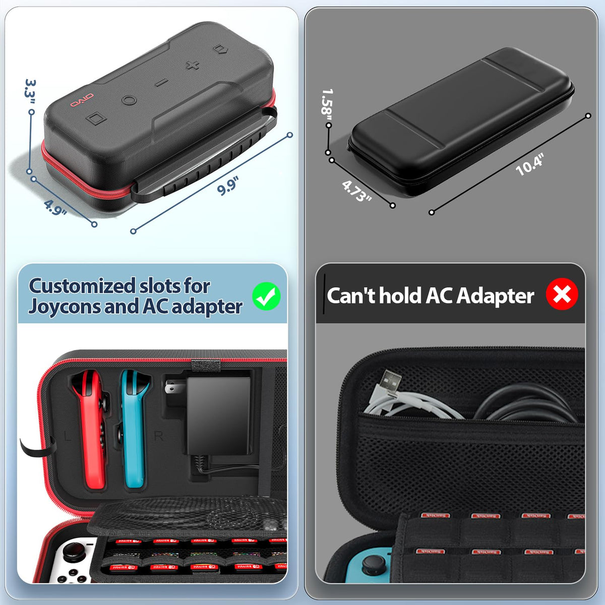 Switch OLED Carrying Case with 20 Games N650466