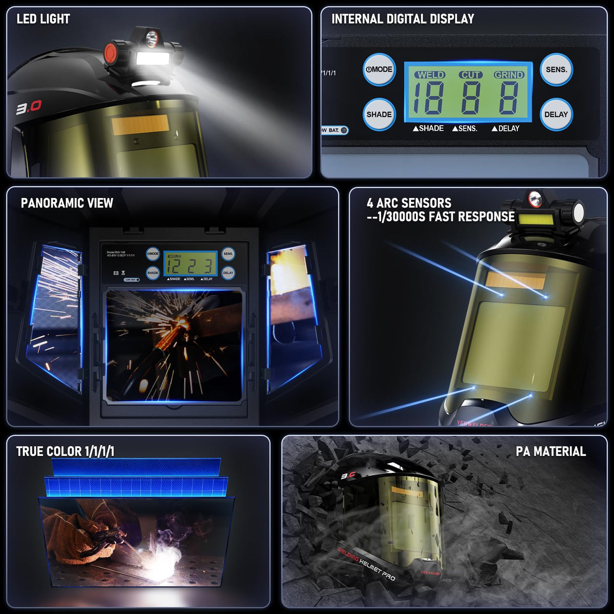 Auto Darkening Welding Helmet E79457