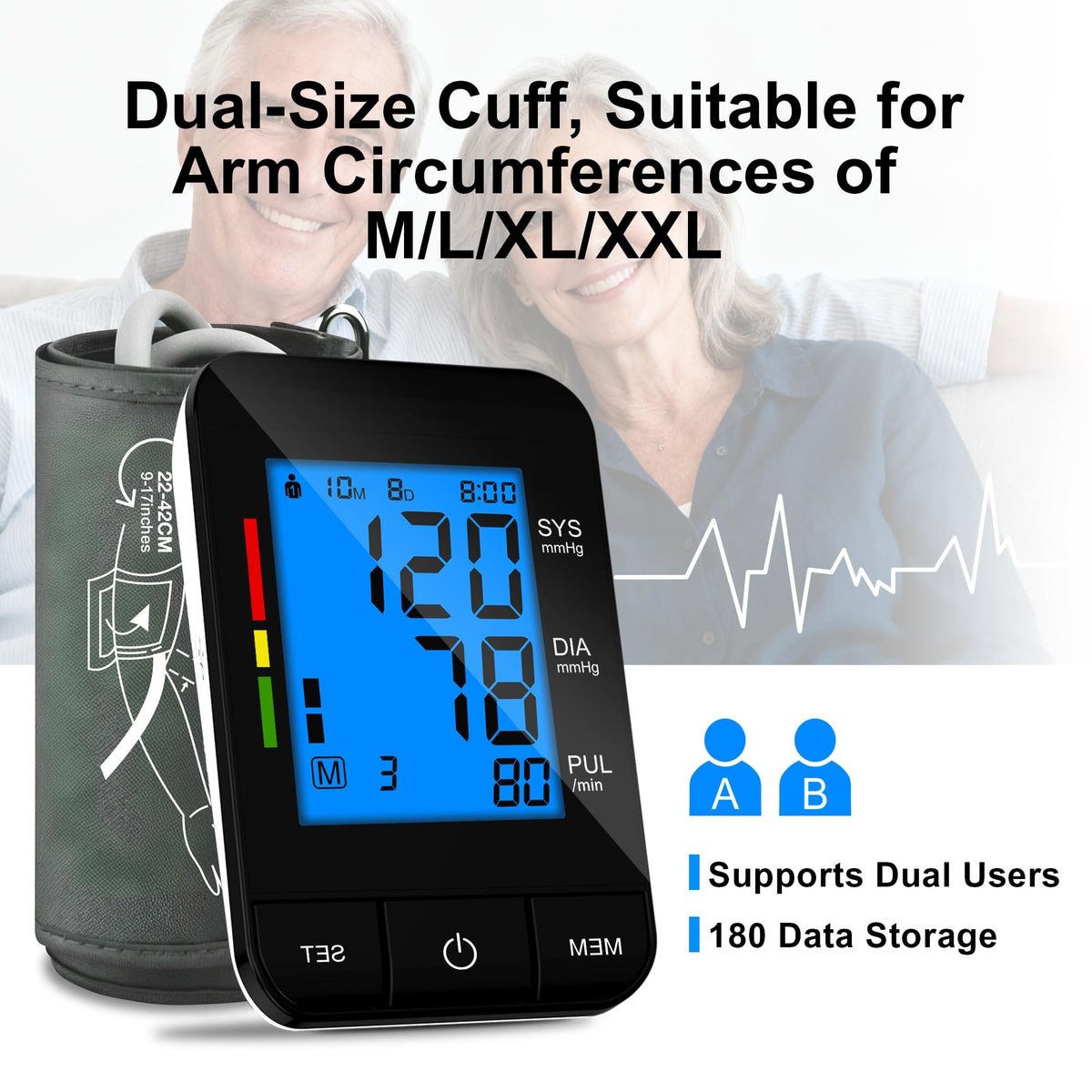 Automatic Upper Arm Blood Pressure Monitor H438515
