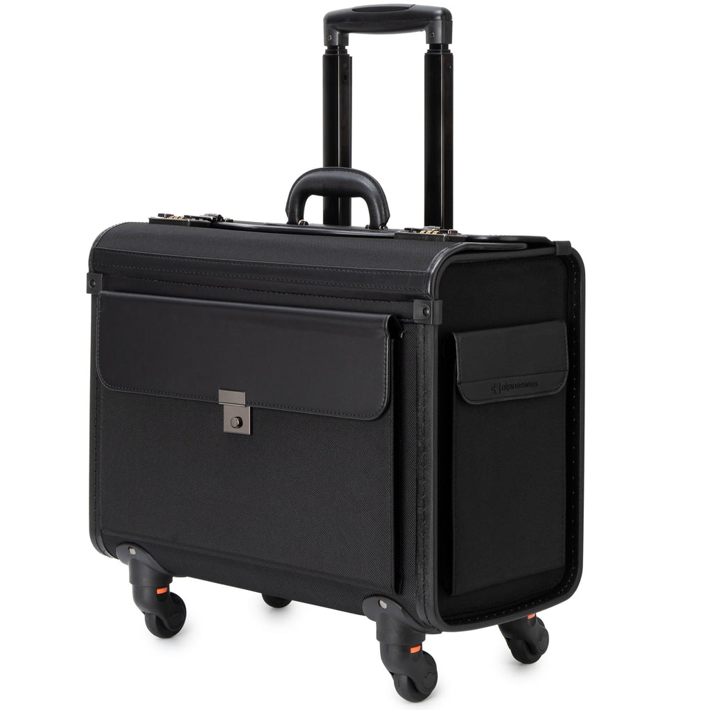 Wheeled Briefcase with 17” Laptop Compartment and Dual Combo Locks H97837