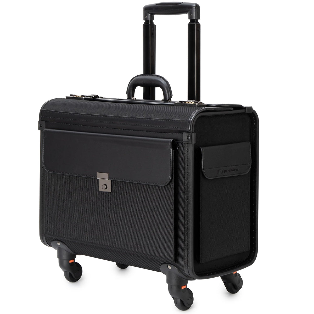 Wheeled Briefcase with 17” Laptop Compartment and Dual Combo Locks H97837