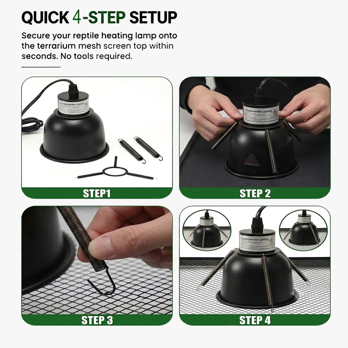 Black Lamp Fixture Mounting Spring Clips X789