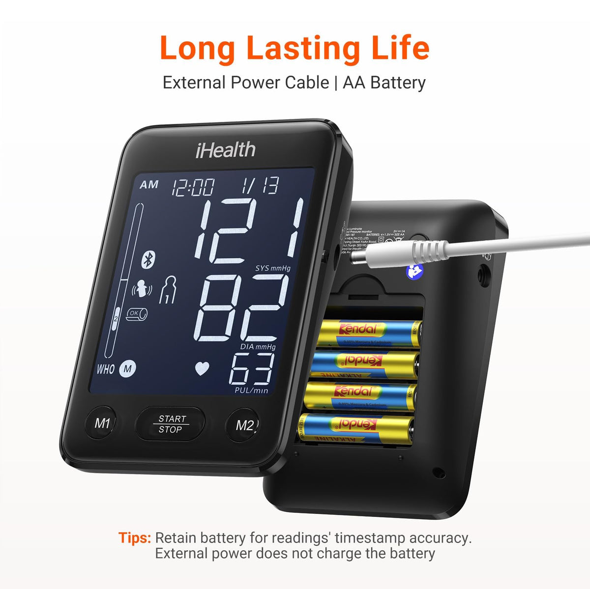 Bluetooth Upper Arm Blood Pressure Monitor with Large Cuff G33881