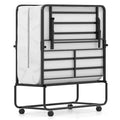 Twin Folding Bed Frame with Memory Foam Mattress F400144