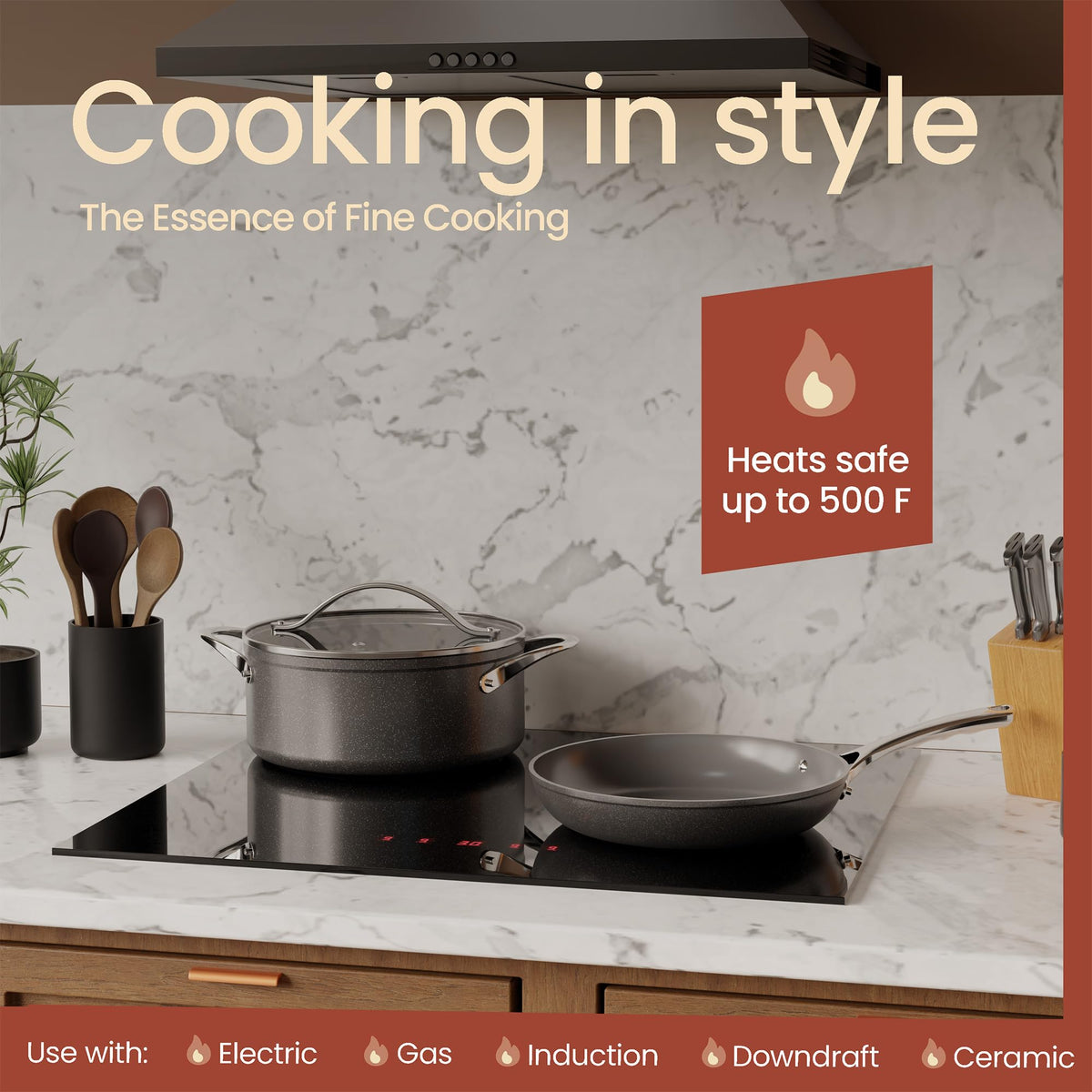 12-Piece Nonstick Ceramic Cookware Set T9714
