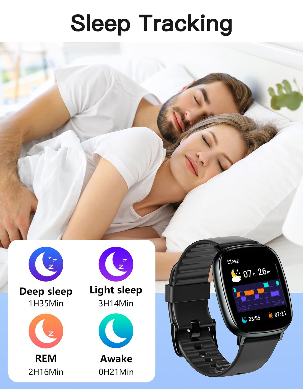 Smart Watch with GPS Black L174929