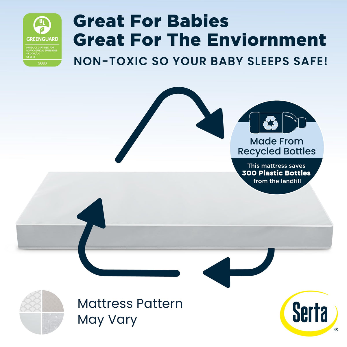 Baby Crib Mattress and Toddler Mattress J803