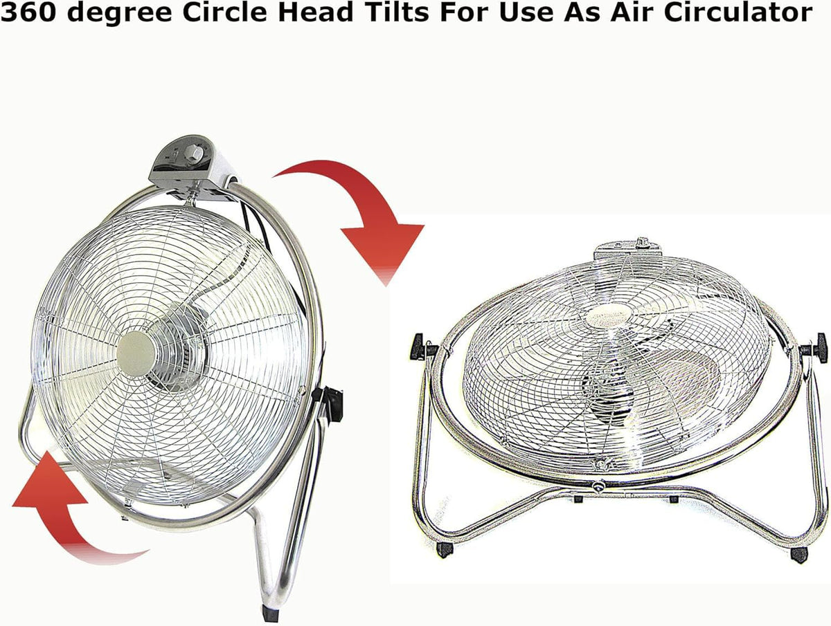 20 Inch 3 Speed Oscillating Floor Fan F4692