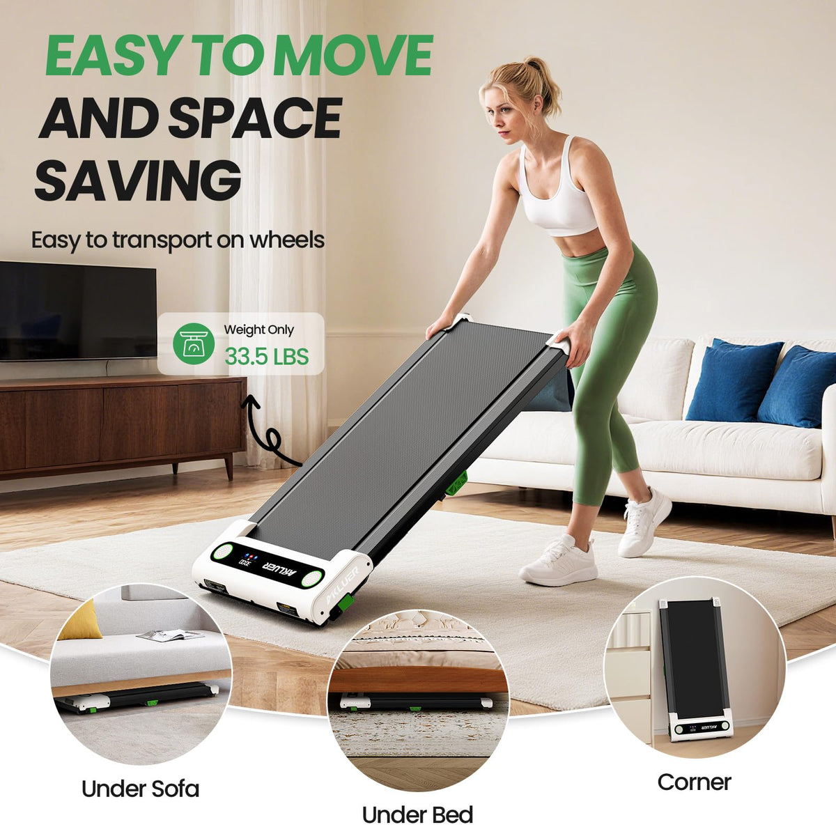 2.5 HP Under Desk Treadmill with Remote A31461