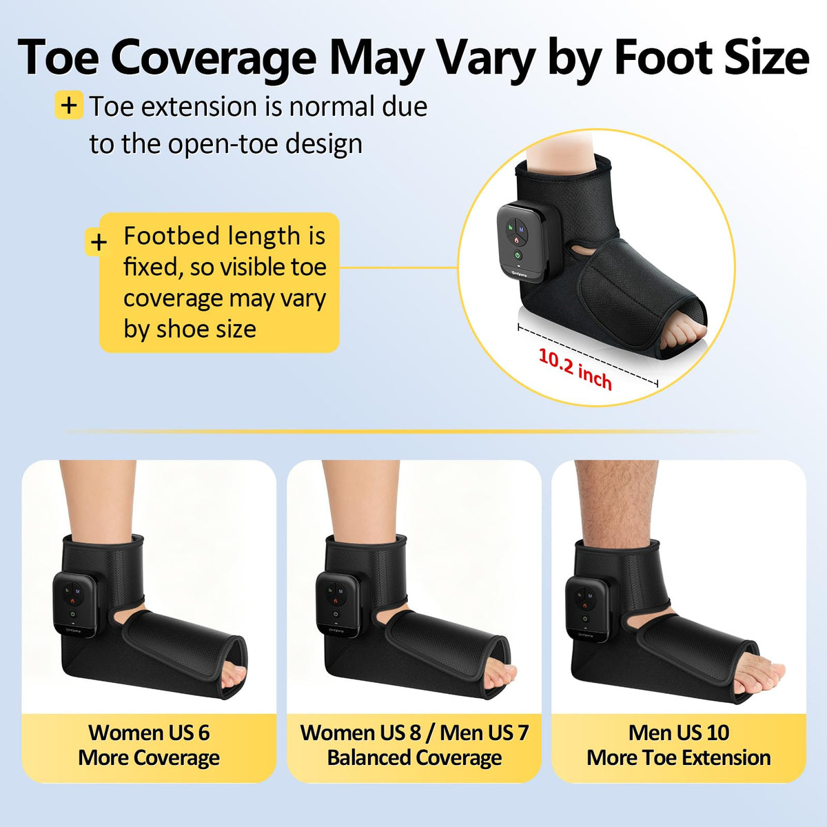 Portable Air Compression Foot Massager with Heat K61390