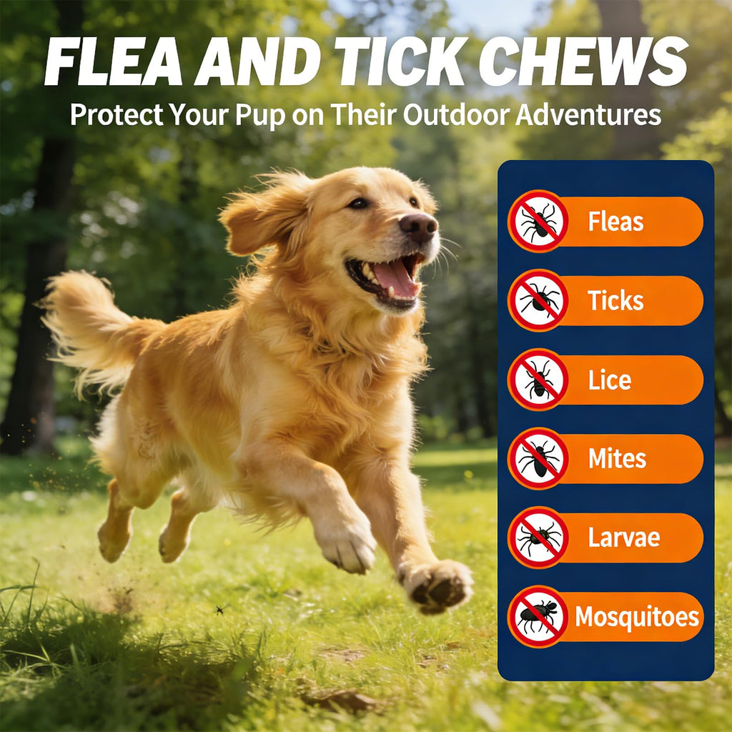 Natural Flea and Tick Prevention for Dogs Chewables Z637075