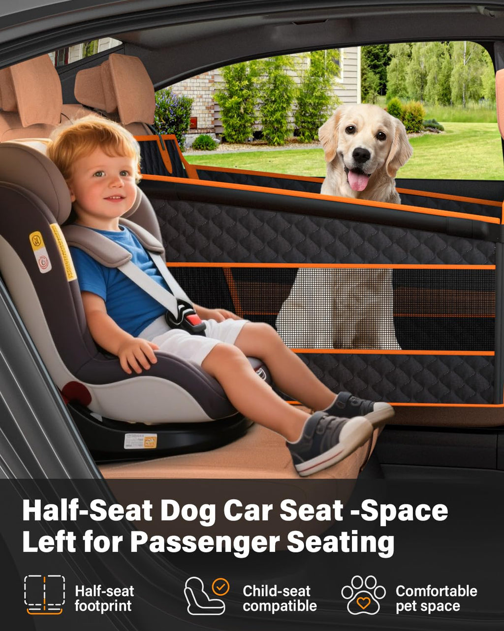 Dog Car Seat for Large Dogs X9386