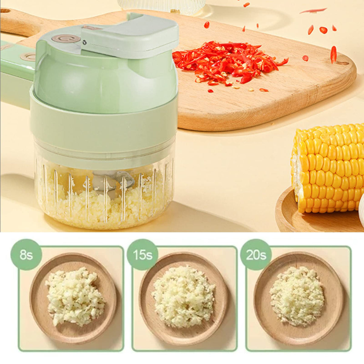 4 in 1 Handheld Electric Vegetable Cutter Set P994