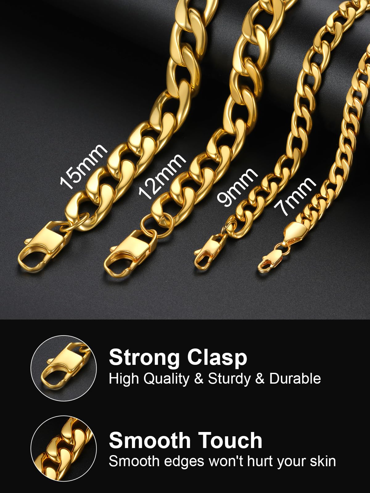 Cuban Link Chain Stainless Steel Necklace X367460