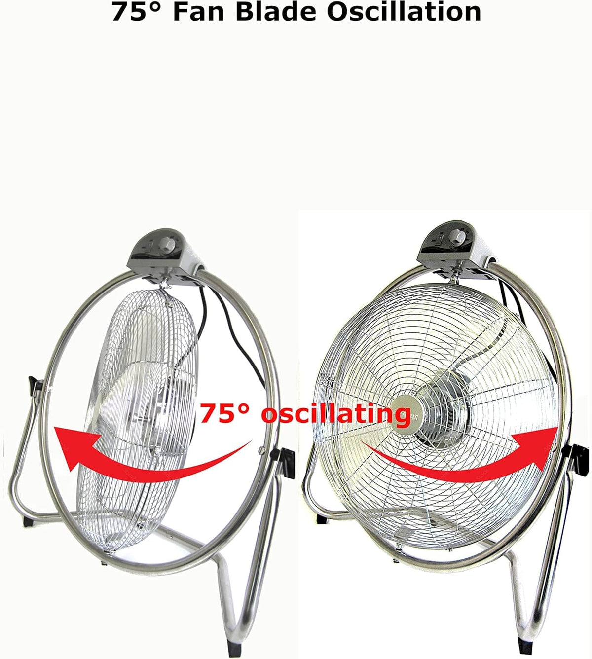 20 Inch 3 Speed Oscillating Floor Fan F4692