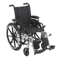 14 Inch Wheelchair with Desk Arms and Elevating Leg Rests Q42761