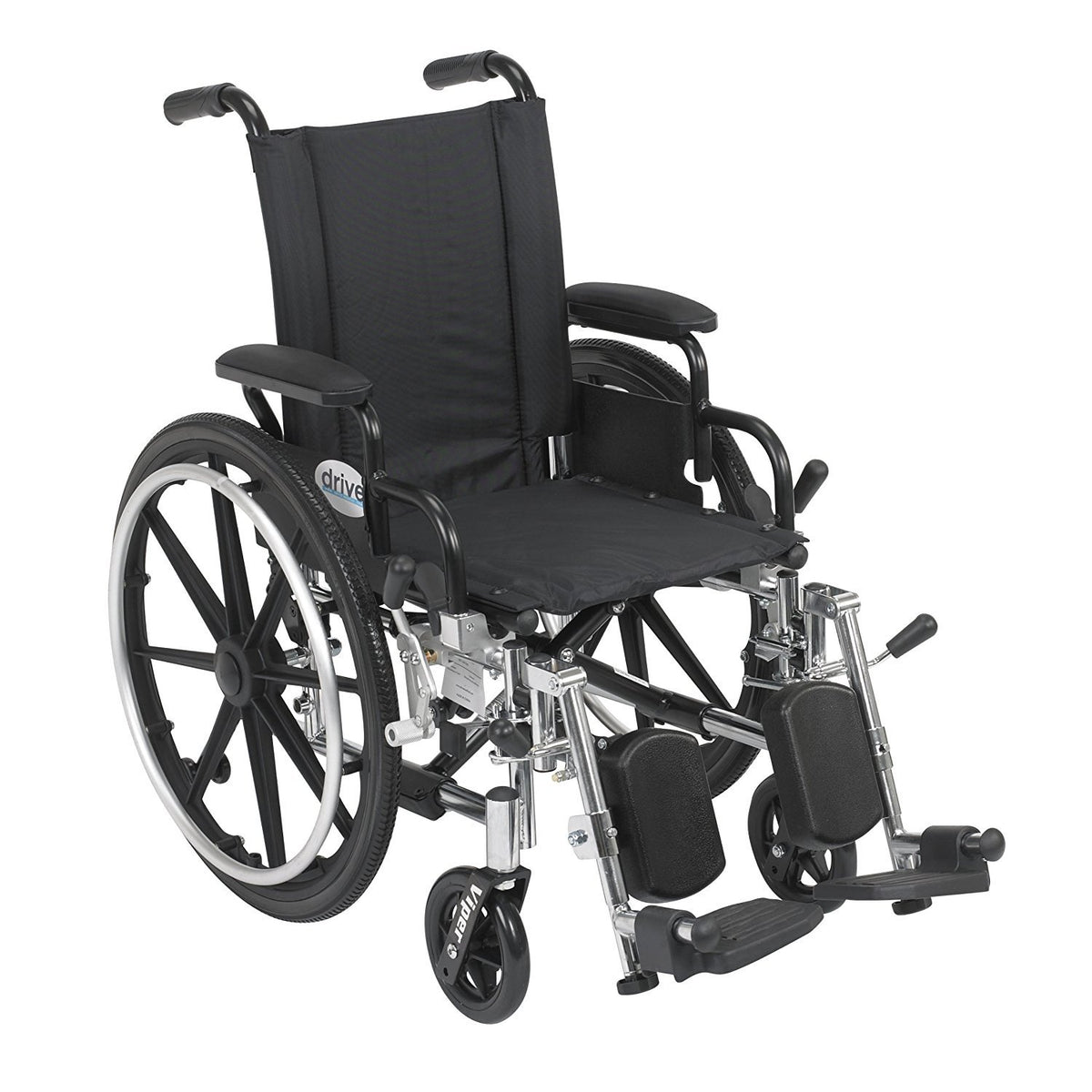 14 Inch Wheelchair with Desk Arms and Elevating Leg Rests Q42761