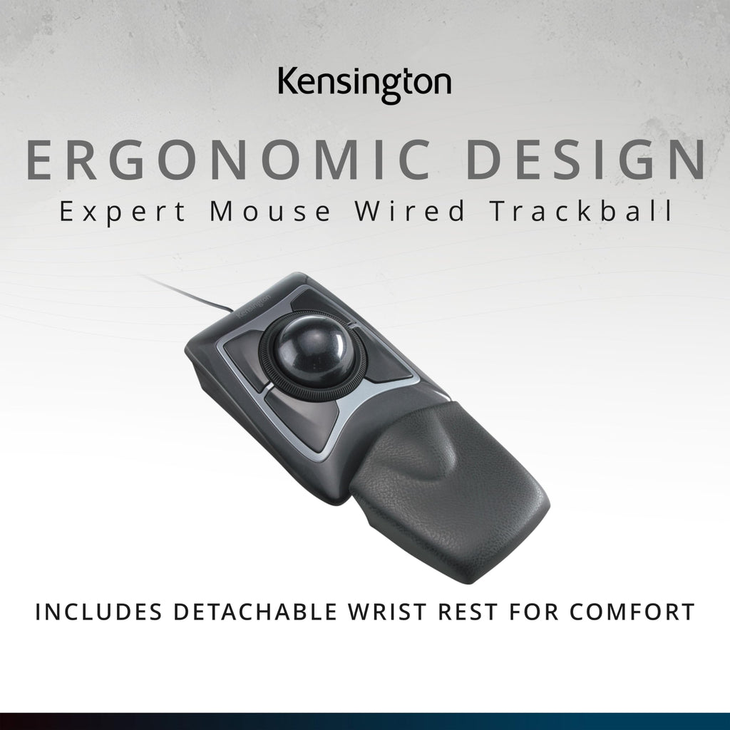Black Silver Trackball Mouse Q141