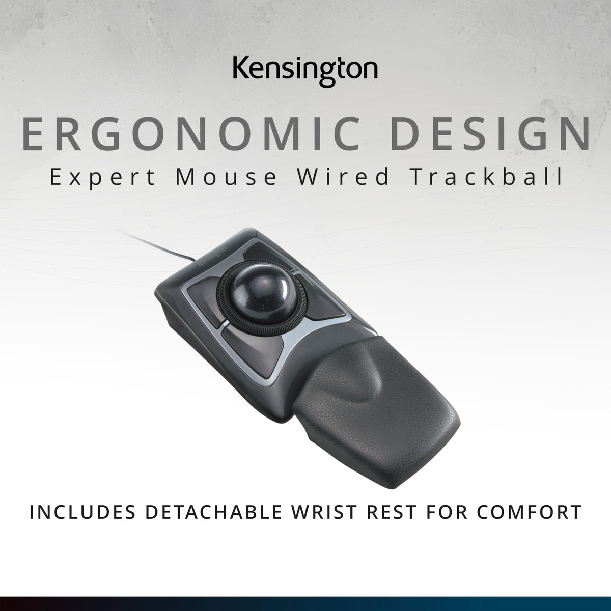 Black Silver Trackball Mouse Q141