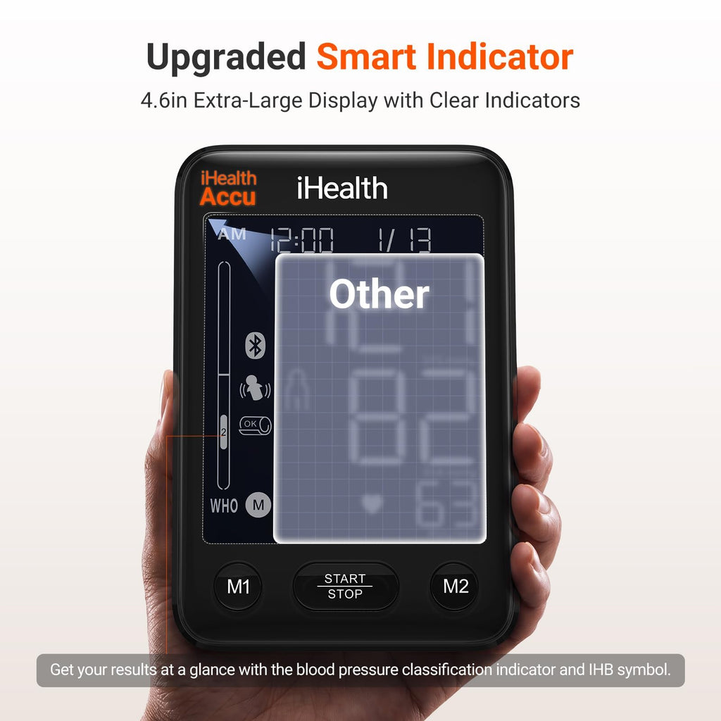 Bluetooth Upper Arm Blood Pressure Monitor with Large Cuff G33881