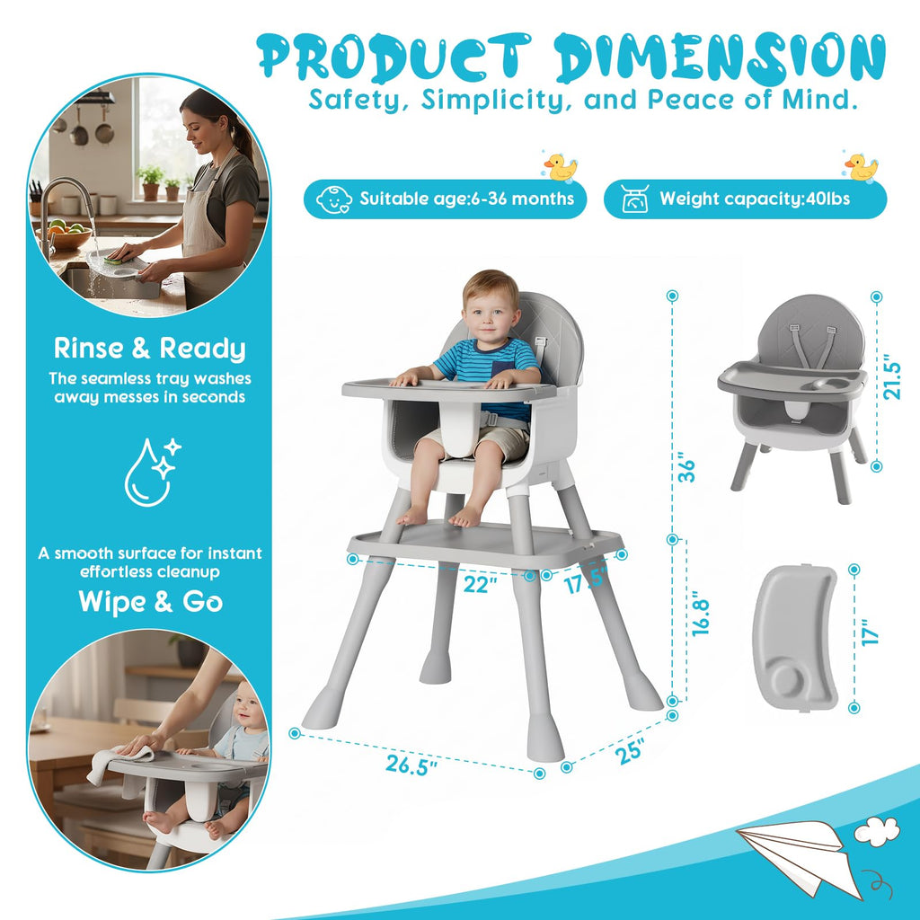 6 in 1 Baby High Chair U434
