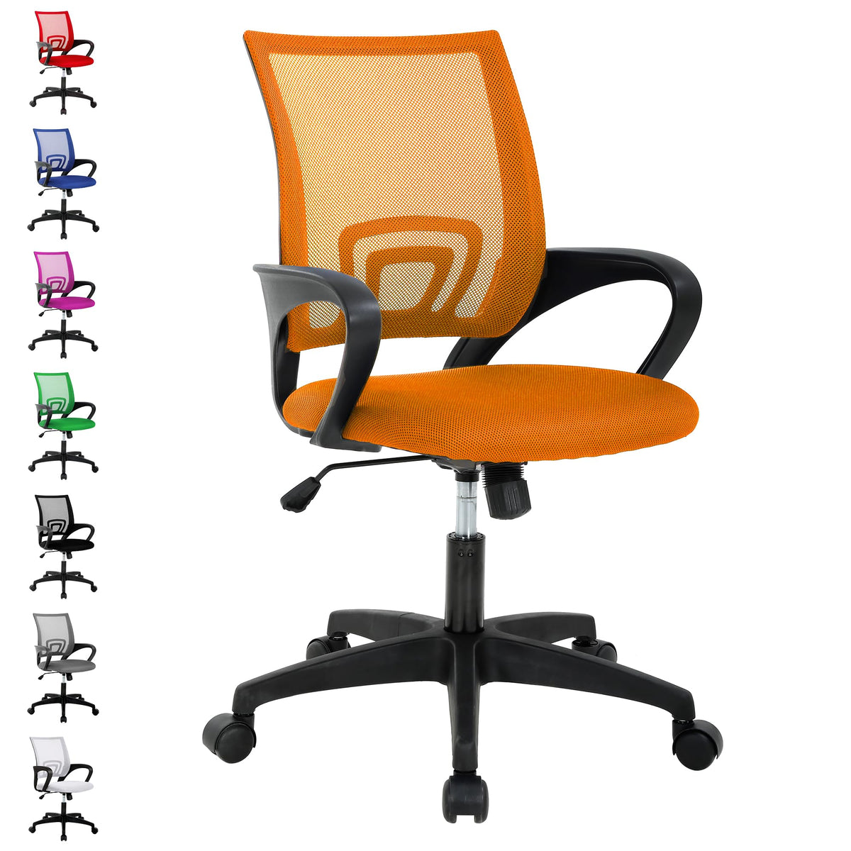 Adjustable Mesh Office Chair with Lumbar Support C41492