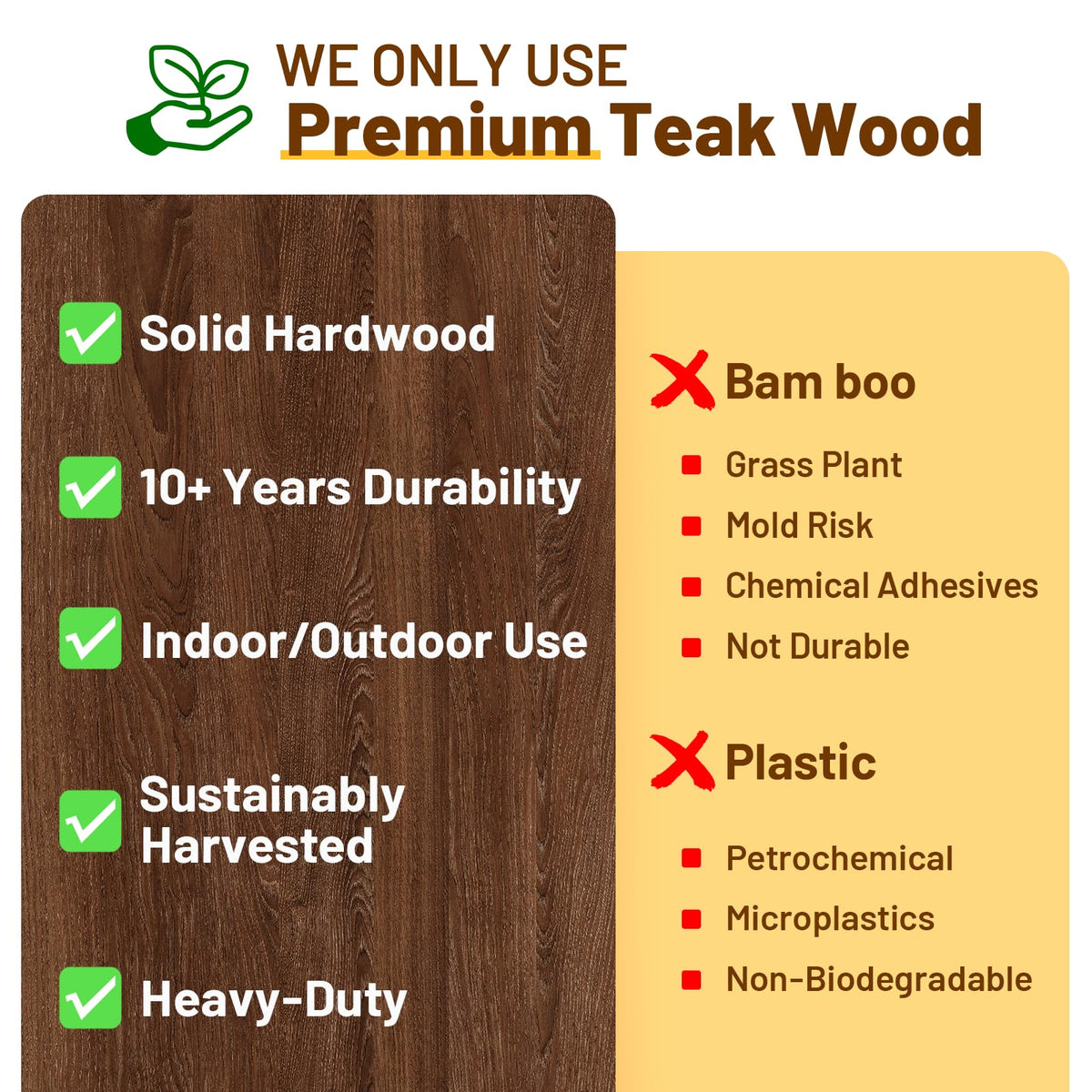 16" Teak Shower Bench with Shelf W453033
