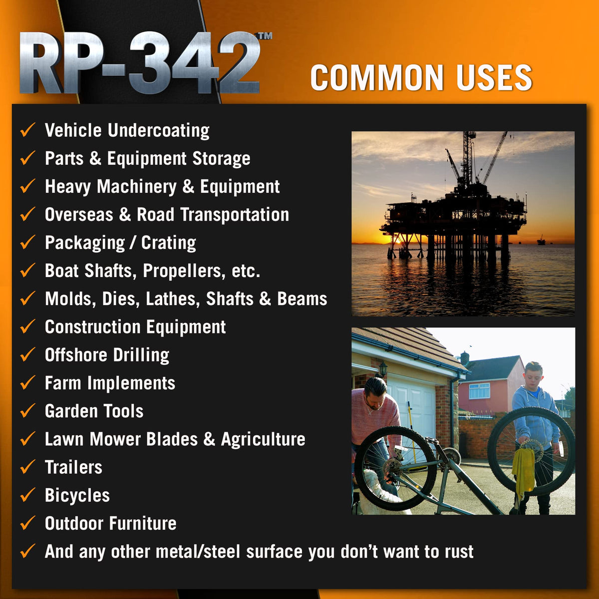 Black Rust Preventive Spray 24 Cans R19464