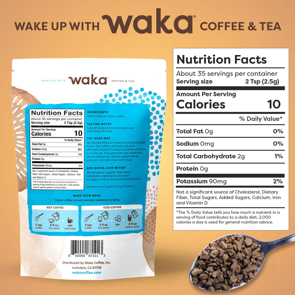 Instant Coffee Colombian Medium Roast Freeze Dried 3.5 oz K810393