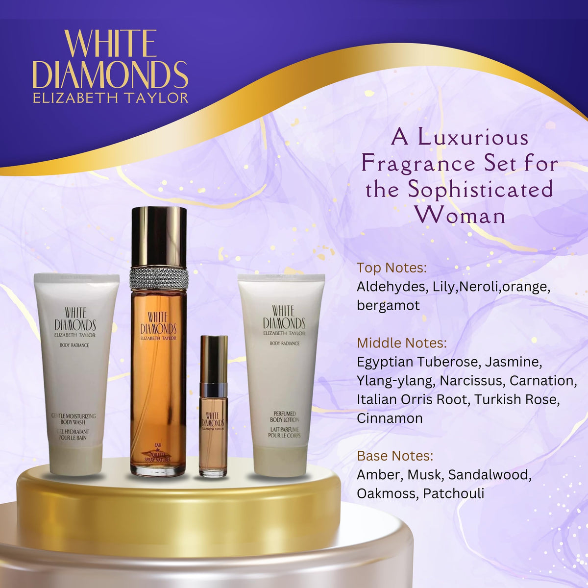 White Diamonds 4 Piece Fragrance Gift Set S34969