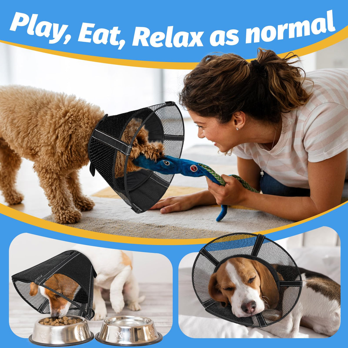 Mesh Dog Cone Collar Soft M21802